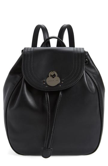 Longchamp Cavalcade Leather Backpack -