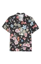 Men's Ovadia & Sons Beach Bouquet Print Shirt - Black