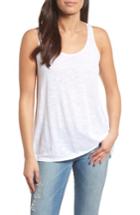 Women's Caslon Lace Hem Tank - Ivory