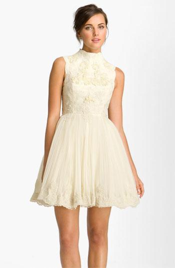 Ted Baker London 'telago' Embroidered Tulle Frock (online Only)