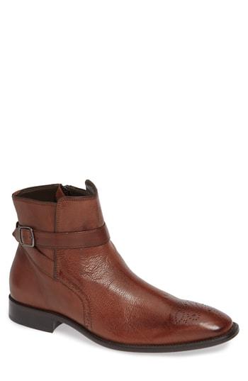 Men's J & M 1850 Maxwell Zip Boot M - Brown