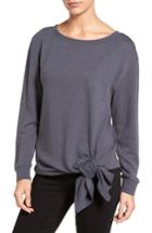 Women's Hinge Tie Front Fleece Top