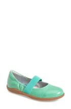 Women's Softwalk 'high Point' Mary Jane Flat Ww - Green