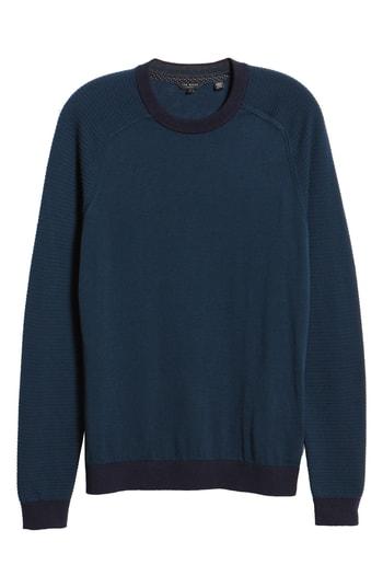 Men's Ted Baker London Juscorn Slim Sweater (3xl) - Blue/green