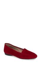 Women's Donald Pliner Deedee Apron Toe Flat M - Red