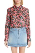 Women's Marc Jacobs Floral Print Shirt - Black