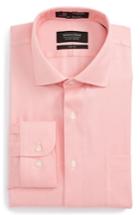 Men's Nordstrom Men's Shop Smartcare(tm) Trim Fit Oxford Dress Shirt .5 - 32/33 - Pink