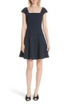 Women's Rebecca Taylor Tweed Fit & Flare Dress - Blue