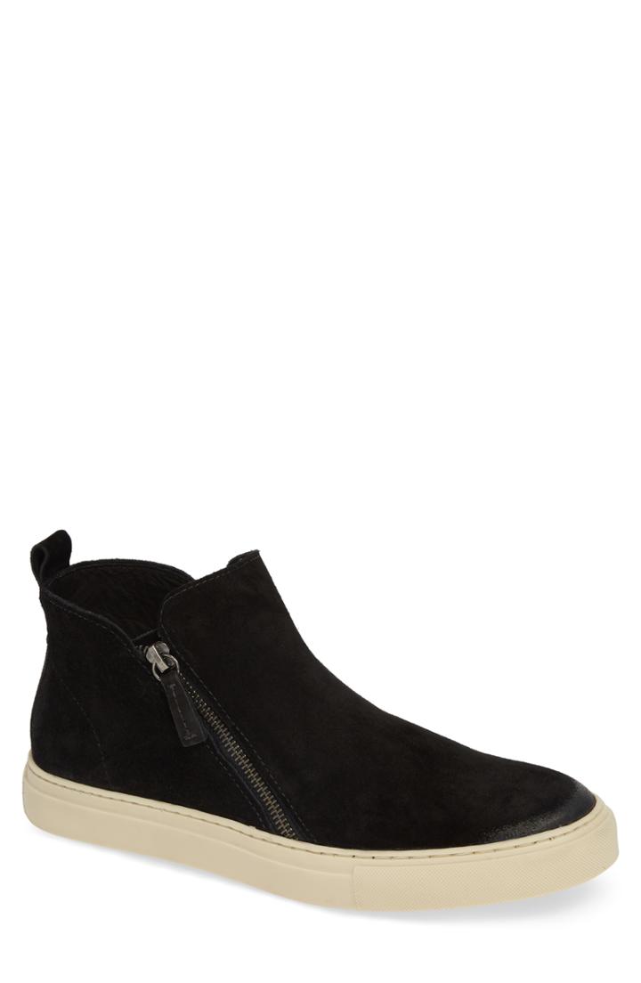 Men's Donald Pliner Barlow Zip Boot .5 M - Black
