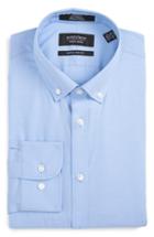 Men's Nordstrom Men's Shop Extra Trim Fit Non-iron Solid Dress Shirt 32/33 - Blue