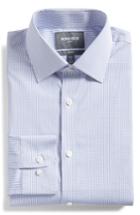 Men's Bonobos Jetsetter Slim Fit Stretch Check Dress Shirt .5 33 - Blue