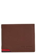 Men's Ted Baker London Corcoin Leather Wallet - Brown
