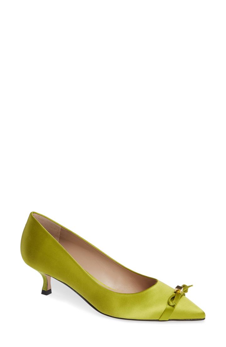 Women's Stuart Weitzman Bow Pump .5 M - Green