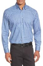 Men's Robert Talbott 'anderson' Classic Fit Plaid Sport Shirt, Size - Blue