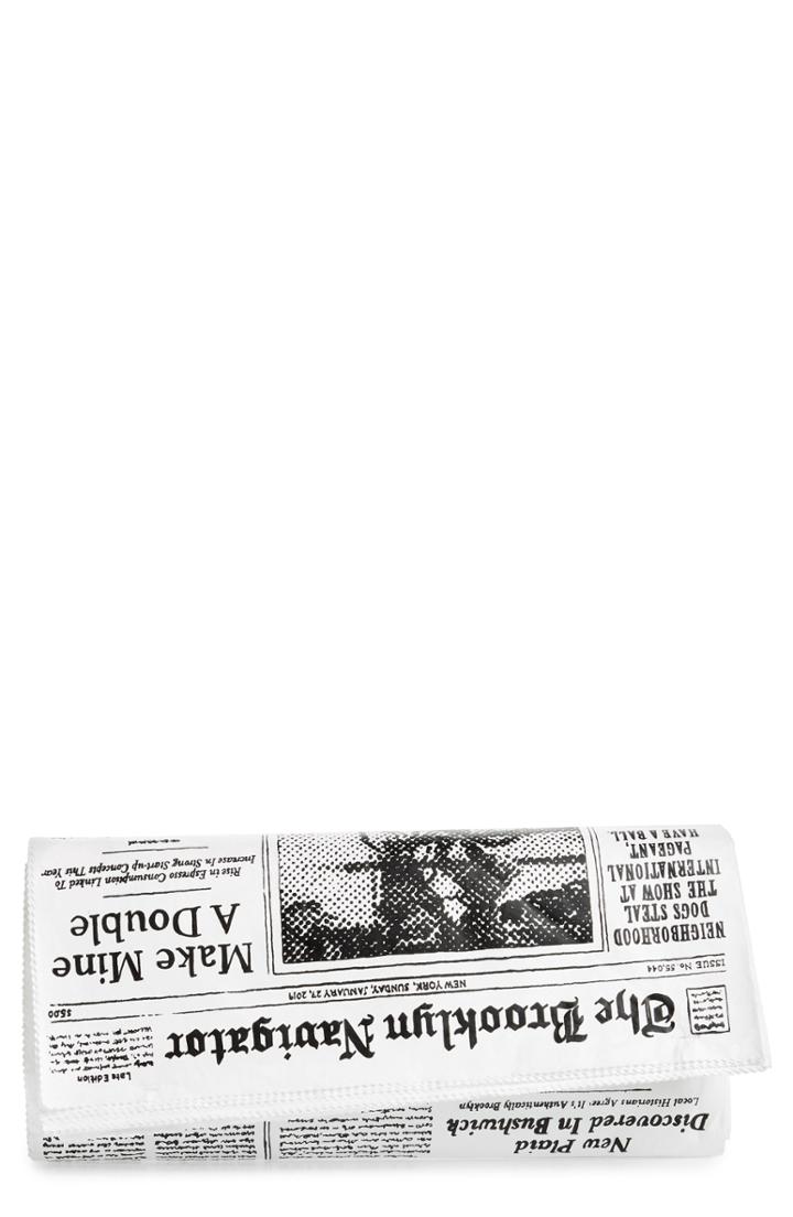 Kate Spade New York Heart It Newspaper Clutch -