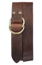 Men's Frye Harness Leather Belt - Dark Brown