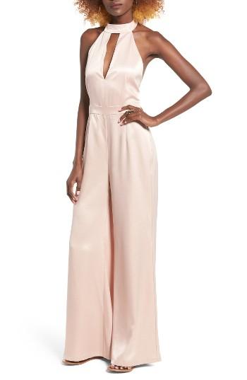Women's Leith Satin Halter Jumpsuit