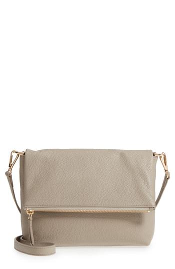 Nordstrom Ava Foldover Crossbody Bag - Grey