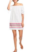 Women's J.crew Off The Shoulder Cover-up Dress, Size - White