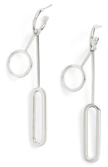 Women's Halogen Geo Linear Drop Earrings