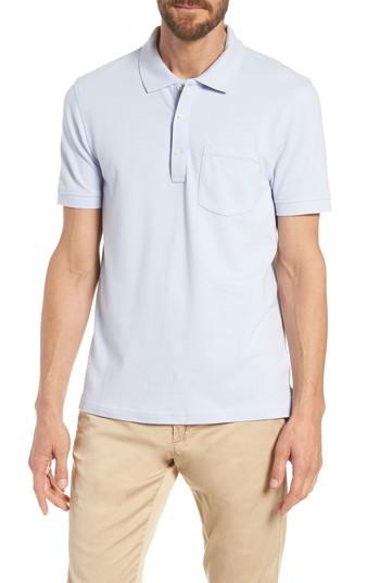 Men's J.crew Stretch Cotton Polo Shirt, Size - Blue