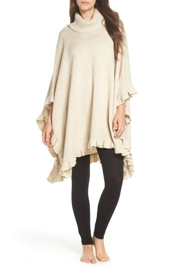 Women's Ugg Jacey Turtleneck Poncho, Size - Beige