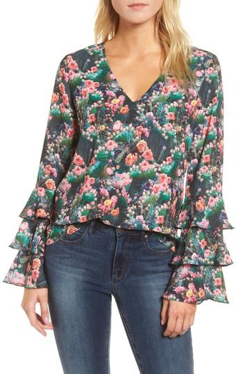 Women's Supertrash Bannalee Ruffle Blouse - Green