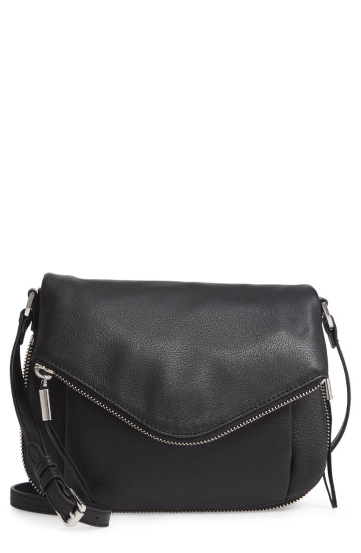 Vince Camuto Key Leather Crossbody Bag - Black