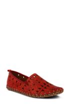 Women's Spring Step Fusaro Flat .5-6us / 36eu - Red