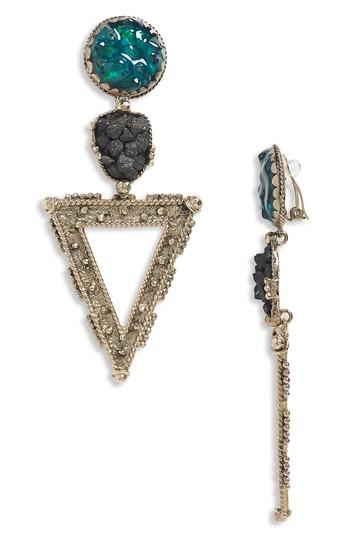 Women's Saint Laurent Triangle Clip-on Earrings
