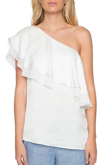 Women's Willow & Clay One-shoulder Ruffle Top