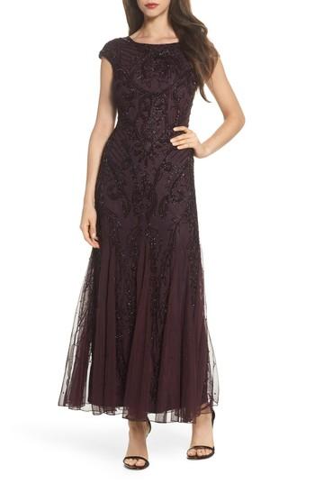 Women's Pisarro Nights Embellished A-line Gown - Purple