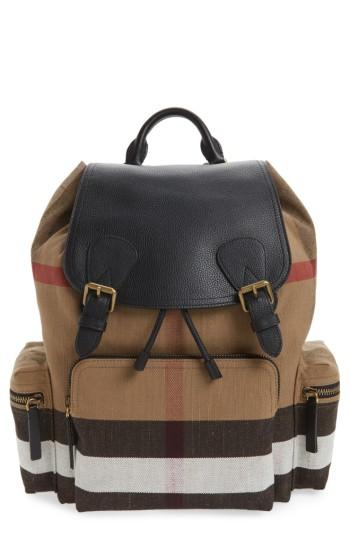 Men's Burberry Rucksack Backpack - Brown