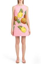 Women's Dolce & Gabbana Pineapple Jacquard Shift Dress