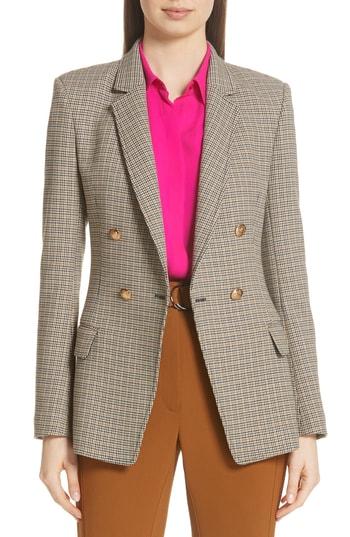 Women's A.l.c. Sedgwick Check Blazer - Brown