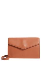 Steven Alan Easton Leather Envelope Crossbody Bag - Brown