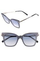 Women's Max Mara Needliv 49mm Gradient Cat Eye Sunglasses - Grey
