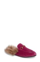 Women's Gucci 'princetown' Genuine Shearling Mule Loafer .5us / 36.5eu - Pink