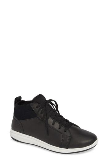 Women's Superfeet Newberry Waterproof High Top Sneaker M - Black
