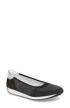Women's Ara Lauren Flat .5 M - Black