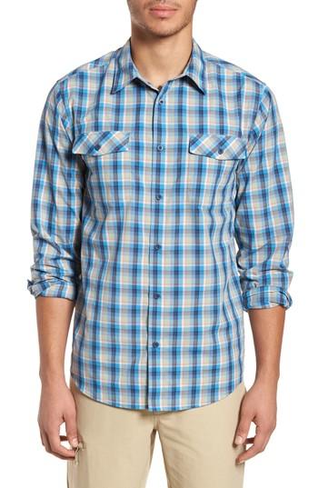 Men's Patagonia M's High Moss Plaid Sport Shirt - Blue
