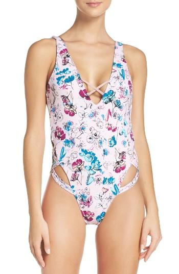 Women's The Bikini Lab Bouquet Reversible One-piece Swimsuit