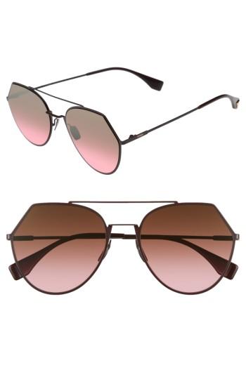 Women's Fendi Eyeline 55mm Sunglasses - Plum