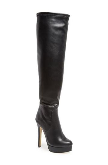 Chinese Laundry 'luster' Over The Knee Platform Boot (women) Black