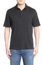 Men's Tommy Bahama 'portside Player Spectator' Regular Pima Cotton Polo - Black