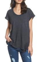 Women's Current/elliott The Tier Ruffle Tee - Grey