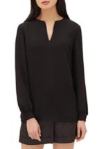 Women's Lafayette 148 New York Roxy Silk Blouse - Black