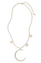 Women's Cara Moon & Stars Pendant Necklace
