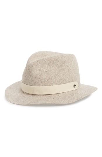 Women's Rag & Bone Abbott Packable Wool Fedora - Brown