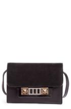 Women's Proenza Schouler Ps11 Calfskin Leather Crossbody Wallet - Black